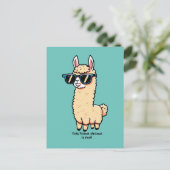 サングラスにも実在予測できなのポーズ ポストカード (スタンド正面)