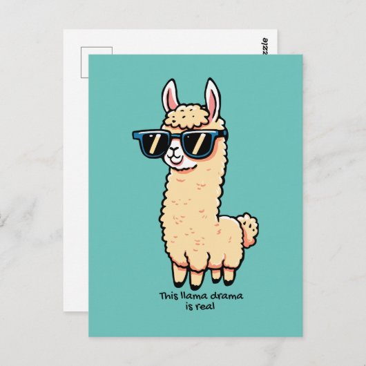 サングラスにも実在予測できなのポーズ ポストカード (正面/裏面)