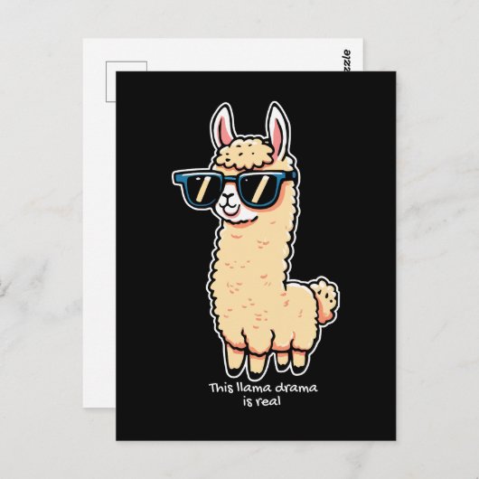 サングラスにも実在予測できなのポーズ ポストカード (正面/裏面)