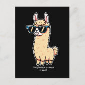 サングラスにも実在予測できなのポーズ ポストカード (正面)