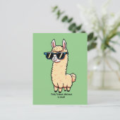 サングラスにも実在予測できなのポーズ ポストカード (スタンド正面)