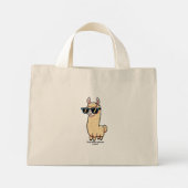 サングラスにも実在予測できなのポーズ ミニトートバッグ (裏面)