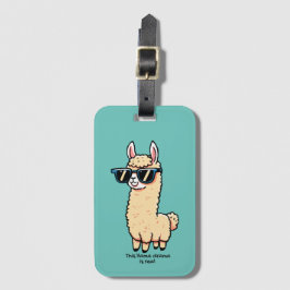 サングラスにも実在予測できなのポーズ ラゲッジタグ