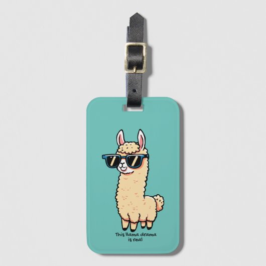 サングラスにも実在予測できなのポーズ ラゲッジタグ (正面縦)