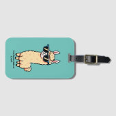 サングラスにも実在予測できなのポーズ ラゲッジタグ (正面横)