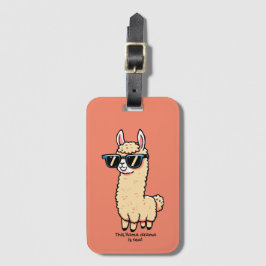 サングラスにも実在予測できなのポーズ ラゲッジタグ