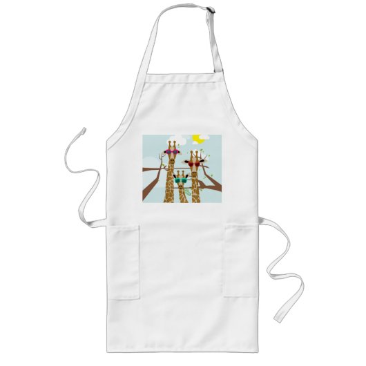 サングラスにギラッフェ ロングエプロン (正面)