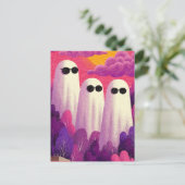 サングラスに三幽霊 ポストカード (スタンド正面)