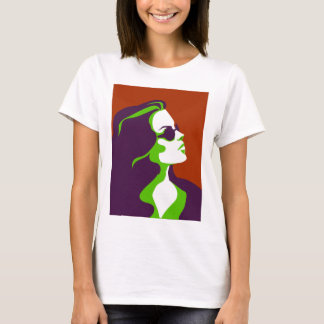 サングラスに入った女性 Tシャツ