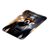 サングラスに入った犬 マグネット (左側)