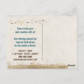 サングラスに反射するディロンドバックチェア ポストカード (裏面)