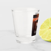 サングラスに牛が入ってかわいいおもしろい ショットグラス (左)