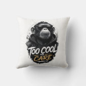 サングラスのおしゃれなモンキーTシャツ|Coolすぎて クッション (裏面)