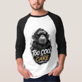 サングラスのおしゃれな猿Tシャツ｜Coolすぎて Tシャツ (正面)