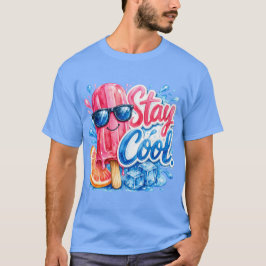 サングラスのかき氷 ユニセックスTシャツ Tシャツ