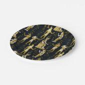 サングラスのエジプトの神の金ゴールドそして白 ペーパープレート (アングル)