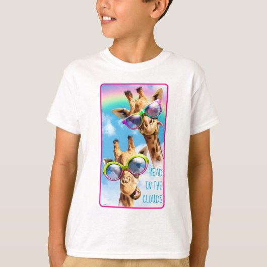 サングラスのキリン Tシャツ (正面)