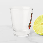 サングラスのギ遊ターを着た猫 ショットグラス (左)