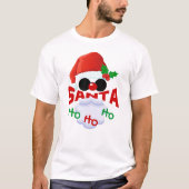 サングラスのクールなサンタクロース Tシャツ (正面)