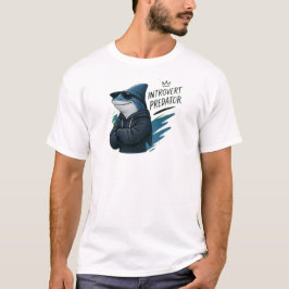 サングラスのクールな内向的捕食者サメ Tシャツ