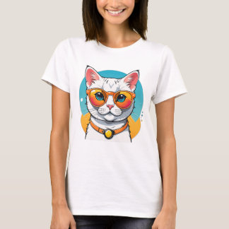 サングラスのクールな猫 Tシャツ