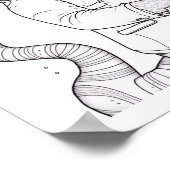 サングラスのサックス付きケ遊ウルJazzy Cat ポスター (角)