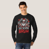 サングラスのサンタ - Six Seven BRUH Tシャツ (正面フル)