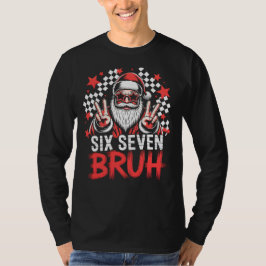 サングラスのサンタ - Six Seven BRUH Tシャツ