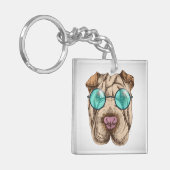 サングラスのシャルペイ キーホルダー (正面左)