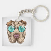 サングラスのシャルペイ キーホルダー (裏面)