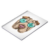 サングラスのシャルペイ ノートブック (左側)