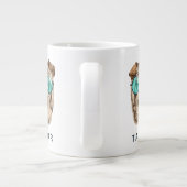 サングラスのシャルペイ|名前の追加 ジャンボコーヒーマグカップ (裏面)