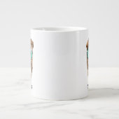 サングラスのシャルペイ|名前の追加 ジャンボコーヒーマグカップ (正面)