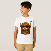 サングラスのハイランドコウモリTシャツ 子供用タンク Tシャツ (正面フル)