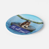 サングラスのバセットハウンド ペーパープレート (アングル)