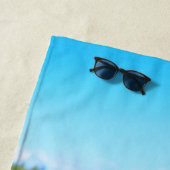 サングラスのバセット·ハウンド ビーチタオル (インサイチュ)