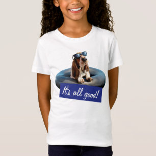 サングラスのバセット·ハウンド Tシャツ