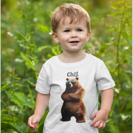 サングラスのブラウン・ベア Tシャツ