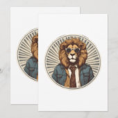 サングラスのライオン シーズンカード (正面/裏面)
