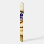 サングラスの反射で涼しい女性 iPhoneケース (右側面)