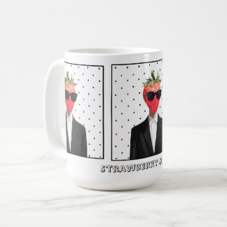 サングラスの可愛いイチゴのマグカップ コーヒーマグカップ