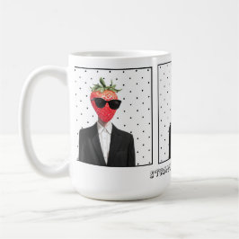 サングラスの可愛いイチゴのマグカップ コーヒーマグカップ