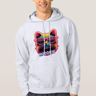 サングラスの猫の鳴き声Tシャツ パーカ