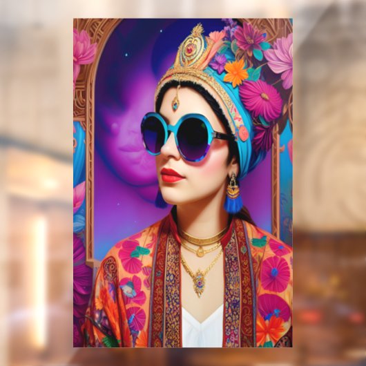 サングラスの美しいお姫様 ウィンドウサイン (シート2)