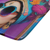 サングラスの美しいお姫様 カッティングボード (角)