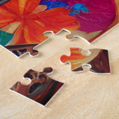 サングラスの美しいお姫様 ジグソーパズル (側面)