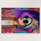 サングラスの美しいお姫様 ジグソーパズル (横)