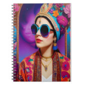 サングラスの美しいお姫様 ノートブック (正面)