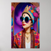 サングラスの美しいお姫様 ポスター (正面)