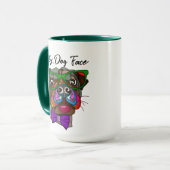 サングラスの醜い犬の顔マグ マグカップ (正面左)